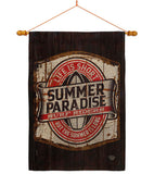 Summer Paradise - Expression Inspirational Vertical Impressions Decorative Flags HG192643 Made In USA