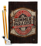 Summer Paradise - Expression Inspirational Vertical Impressions Decorative Flags HG192643 Made In USA