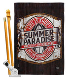 Summer Paradise - Expression Inspirational Vertical Impressions Decorative Flags HG192643 Made In USA