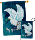 Together For Peace - Expression Inspirational Vertical Impressions Decorative Flags HG115206 Made In USA