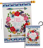 Free Spirit - Expression Inspirational Vertical Impressions Decorative Flags HG137006 Made In USA