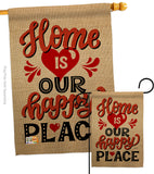 Home is Happy Place - Expression Inspirational Vertical Impressions Decorative Flags HG137200 Printed In USA