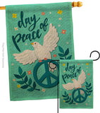 Day of Peace - Expression Inspirational Vertical Impressions Decorative Flags HG137349 Made In USA