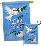 Day of Peace - Expression Inspirational Vertical Impressions Decorative Flags HG137400 Made In USA