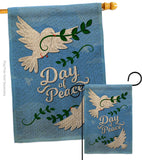 Day of Peace - Expression Inspirational Vertical Impressions Decorative Flags HG137400 Made In USA