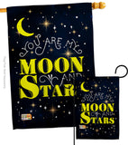 You Are My Moon And Star - Expression Inspirational Vertical Impressions Decorative Flags HG192129 Made In USA