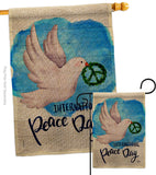 Peace Together - Expression Inspirational Vertical Impressions Decorative Flags HG192422 Made In USA