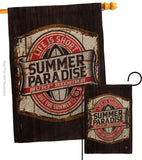 Summer Paradise - Expression Inspirational Vertical Impressions Decorative Flags HG192643 Made In USA