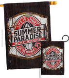 Summer Paradise - Expression Inspirational Vertical Impressions Decorative Flags HG192643 Made In USA