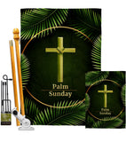 Palm Sunday - Faith Religious Inspirational Vertical Impressions Decorative Flags HG190068 Made In USA