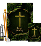 Palm Sunday - Faith Religious Inspirational Vertical Impressions Decorative Flags HG190068 Made In USA