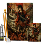 Archangel - Faith Religious Inspirational Vertical Impressions Decorative Flags HG190078 Made In USA