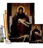 The Virgin of Consolation - Faith Religious Inspirational Vertical Impressions Decorative Flags HG190083 Made In USA