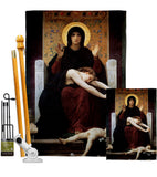 The Virgin of Consolation - Faith Religious Inspirational Vertical Impressions Decorative Flags HG190083 Made In USA