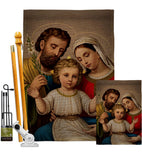 Holy Family - Faith Religious Inspirational Vertical Impressions Decorative Flags HG190085 Made In USA