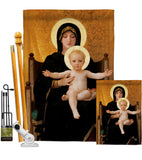 Virgin and Child - Faith Religious Inspirational Vertical Impressions Decorative Flags HG190086 Made In USA