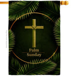 Palm Sunday - Faith Religious Inspirational Vertical Impressions Decorative Flags HG190068 Made In USA