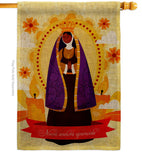 Our Lady of Aparecida - Faith Religious Inspirational Vertical Impressions Decorative Flags HG190073 Made In USA