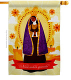 Our Lady of Aparecida - Faith Religious Inspirational Vertical Impressions Decorative Flags HG190073 Made In USA