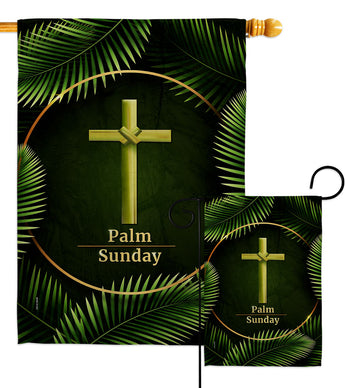 Palm Sunday - Faith Religious Inspirational Vertical Impressions Decorative Flags HG190068 Made In USA