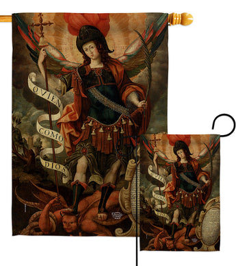 Archangel - Faith Religious Inspirational Vertical Impressions Decorative Flags HG190078 Made In USA