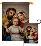 Holy Family - Faith Religious Inspirational Vertical Impressions Decorative Flags HG190085 Made In USA