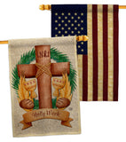 King of the Judeans - Faith Religious Inspirational Vertical Impressions Decorative Flags HG190065 Made In USA