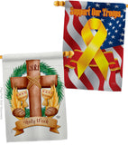 King of the Judeans - Faith Religious Inspirational Vertical Impressions Decorative Flags HG190065 Made In USA