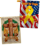 King of the Judeans - Faith Religious Inspirational Vertical Impressions Decorative Flags HG190065 Made In USA