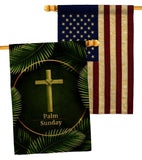 Palm Sunday - Faith Religious Inspirational Vertical Impressions Decorative Flags HG190068 Made In USA