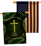 Palm Sunday - Faith Religious Inspirational Vertical Impressions Decorative Flags HG190068 Made In USA