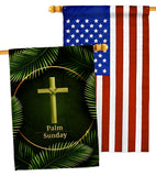 Palm Sunday - Faith Religious Inspirational Vertical Impressions Decorative Flags HG190068 Made In USA