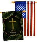 Palm Sunday - Faith Religious Inspirational Vertical Impressions Decorative Flags HG190068 Made In USA