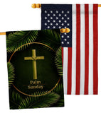 Palm Sunday - Faith Religious Inspirational Vertical Impressions Decorative Flags HG190068 Made In USA