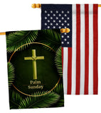 Palm Sunday - Faith Religious Inspirational Vertical Impressions Decorative Flags HG190068 Made In USA