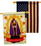 Our Lady of Aparecida - Faith Religious Inspirational Vertical Impressions Decorative Flags HG190073 Made In USA