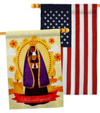 Our Lady of Aparecida - Faith Religious Inspirational Vertical Impressions Decorative Flags HG190073 Made In USA