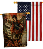 Archangel - Faith Religious Inspirational Vertical Impressions Decorative Flags HG190078 Made In USA