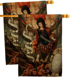 Archangel - Faith Religious Inspirational Vertical Impressions Decorative Flags HG190078 Made In USA