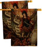 Archangel - Faith Religious Inspirational Vertical Impressions Decorative Flags HG190078 Made In USA