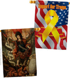 Archangel - Faith Religious Inspirational Vertical Impressions Decorative Flags HG190078 Made In USA