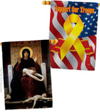 The Virgin of Consolation - Faith Religious Inspirational Vertical Impressions Decorative Flags HG190083 Made In USA