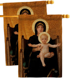 Virgin and Child - Faith Religious Inspirational Vertical Impressions Decorative Flags HG190086 Made In USA