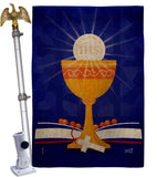 Jesus Our Saviour - Faith Religious Inspirational Vertical Impressions Decorative Flags HG130345 Made In USA