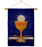 Jesus Our Saviour - Faith Religious Inspirational Vertical Impressions Decorative Flags HG130345 Made In USA