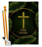 Palm Sunday - Faith Religious Inspirational Vertical Impressions Decorative Flags HG190068 Made In USA