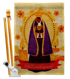 Our Lady of Aparecida - Faith Religious Inspirational Vertical Impressions Decorative Flags HG190073 Made In USA