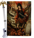 Archangel - Faith Religious Inspirational Vertical Impressions Decorative Flags HG190078 Made In USA