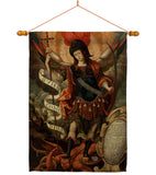 Archangel - Faith Religious Inspirational Vertical Impressions Decorative Flags HG190078 Made In USA