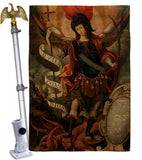 Archangel - Faith Religious Inspirational Vertical Impressions Decorative Flags HG190078 Made In USA